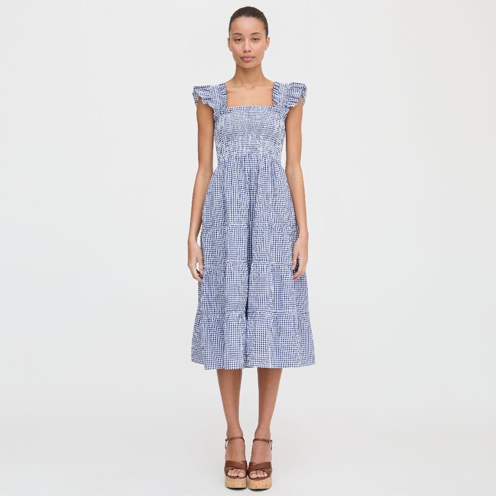 Hill House Home The Ellie Nap Dress - Navy Gingham Size SNavy Gingham / S